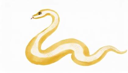 Naklejka premium 可愛い蛇のイラスト