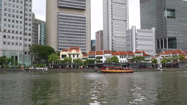 Singapore Clarke Quay river cruise.