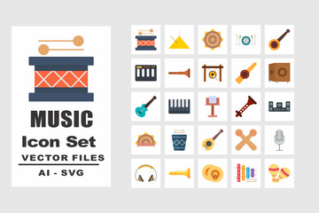Music Set Files - obrazy, fototapety, plakaty