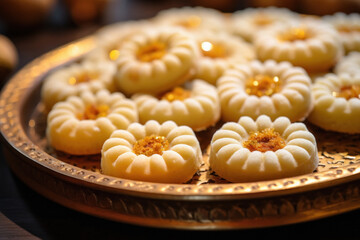 Indian sweets pedha for diwali festival made from milk