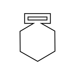 Medal template icon vector. Award shape illustration sign. Medal laser cutting symbol or logo.