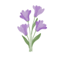 Naklejka na ściany i meble purple flower