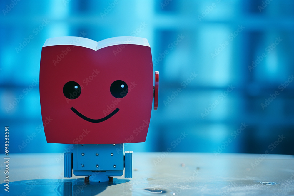 Fototapete an illustration of a chatbot designed to provide emotional support, demonstrating its capacity to un