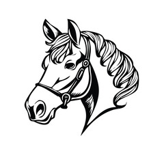 Freedom in Lines Hand-Drawn Horse Silhouettes and Graphic Engravings - Equestrian Illustration Collection for Business and Artistic Designs