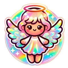 Fototapeta premium holographic image of an angel