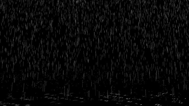 rain drops on black background