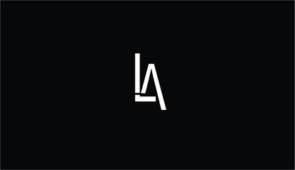AL,LA,A,L Logo Letter Monogram