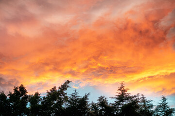 Fototapeta premium sunset in the mountains