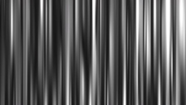Seamless Loop Artistic black and whiter Gradient Strips Glowing Vertical Lines Motion Abstract Background. 4k Glow Vertical Strip Moving Abstract Background Animation. Black and white Curtains 