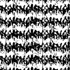 Abstract Painted Decorative Pattern Vector Illustration in Vintage Style