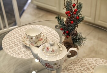 christmas table setting