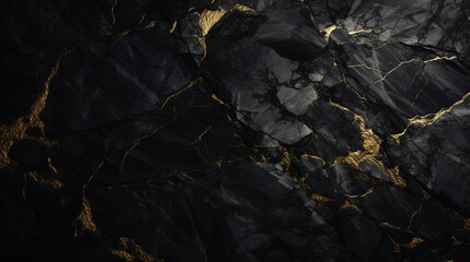 A natural black marble surface