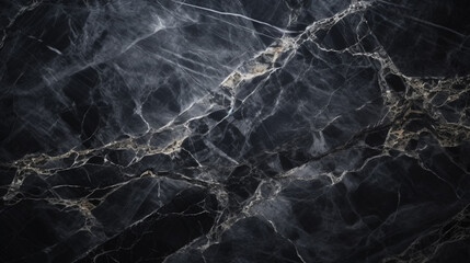 A natural black marble surface