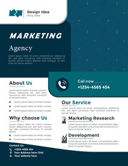 Free Modern Company Flyer Design Template