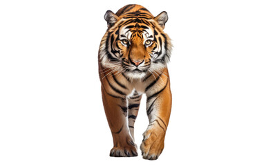 Tiger Majesty On Isolated Background
