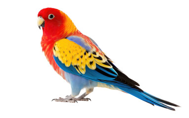 Colorful Plumage On Isolated Background