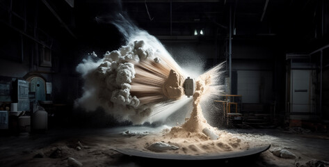 powder explosion detail factory