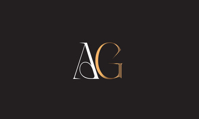 AG, GA , A , G, Abstract Letters Logo Monogram	