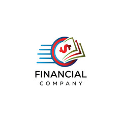 Financial Accounting  Logo With Money Symbol Template Vector Icon. finance logo, financial investment logo, business logo.