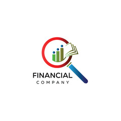 Financial Accounting  Logo With Money Symbol Template Vector Icon. finance logo, financial investment logo, business logo.