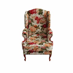 Fototapeta premium armchair isolated on white background, interior furniture, 3D illustration, cg render 