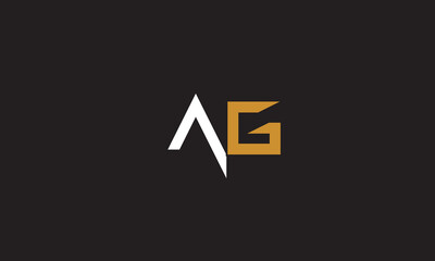AG, GA , A , G, Abstract Letters Logo Monogram	