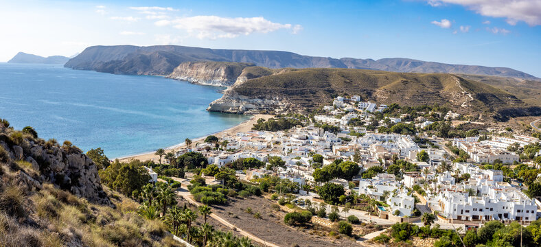 Agua Amarga village in Cabo de Gata, Spain