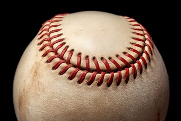 Fototapeta na wymiar High resolution detail baseball