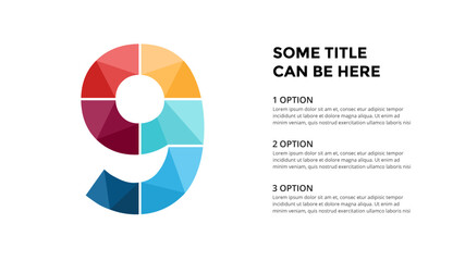9 editable vector infographic template.