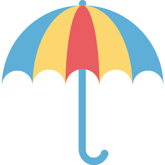 colorful umbrella vector illustration