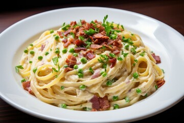 Flavorful Italian pasta. Meal lunch cuisine. Generate Ai