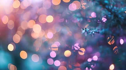 Bokeh background with soft pastel tones, AI Generated