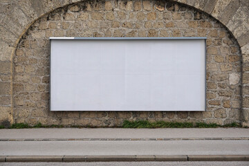 24 sheet Blank billboard as a mock up in urban space for design presentation                          