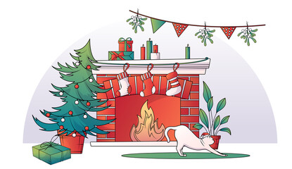 Cartoon Christmas illustration