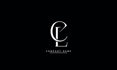 CL, LC, C, L Abstract Letters Logo Monogram