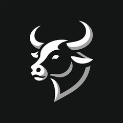 bufallo, cow, bull logo illustration design