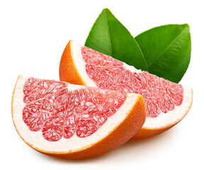 Grapefruit isolated on white background