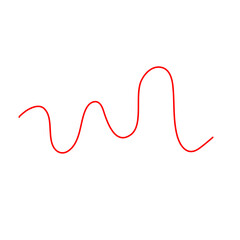 Thread Illustration. Red Thread Illustration 