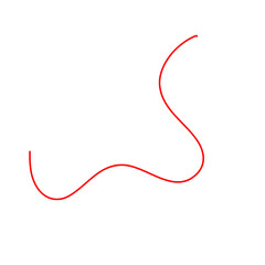 Thread Illustration. Red Thread Illustration 