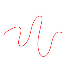 Thread Illustration. Red Thread Illustration 