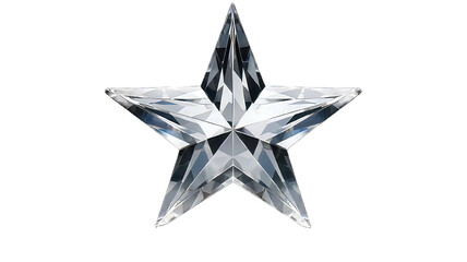 Diamond Star isolated on png transparent background