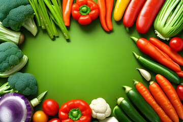 Vegetables Background. Generative AI