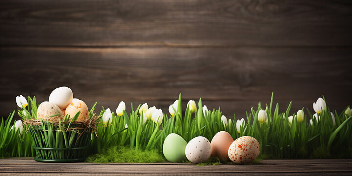 Easter Morning Image .  Natural Easter Decoration Image .