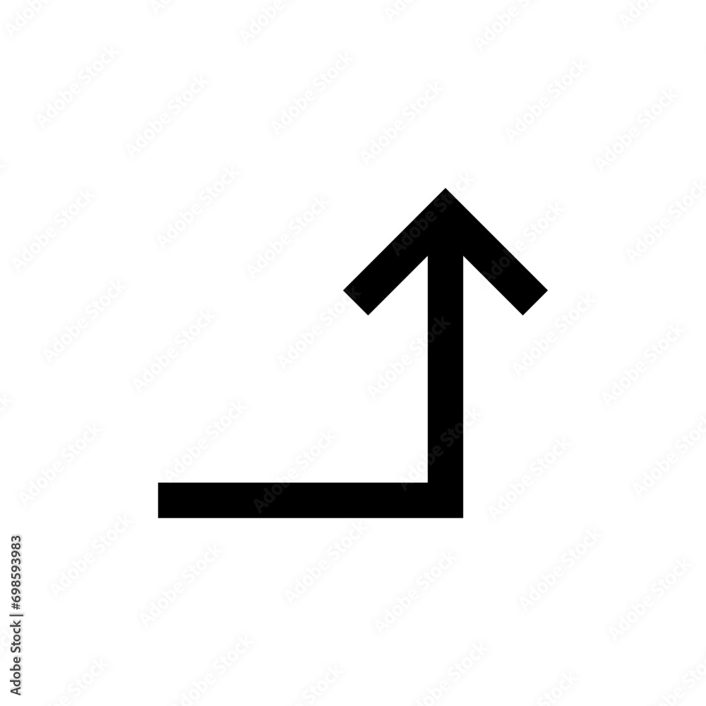Aufkleber arrow up icon arrows direction , turn right icon. web vector icons