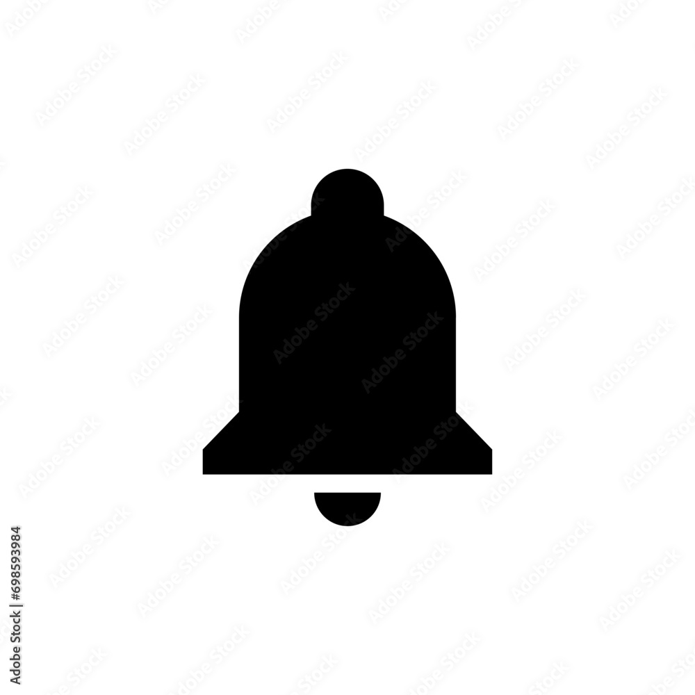 Poster notification bell icon. alert alarm ring symbol. web vector icon