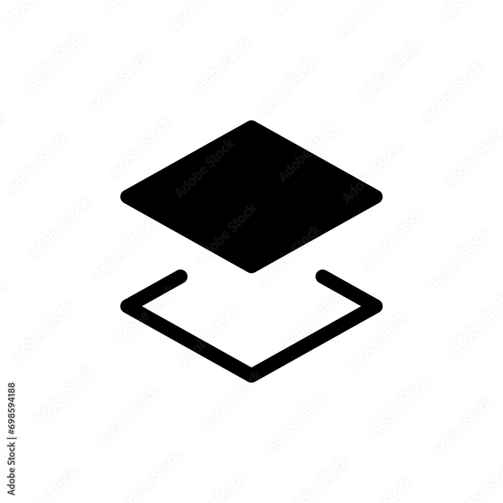 Poster layers icon. web vector icon