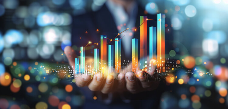 Technologie und Finanzen, futuristisch