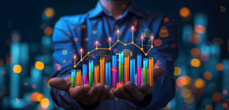 Technologie und Finanzen, futuristisch