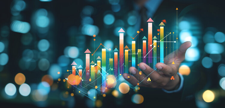 Technologie und Finanzen, futuristisch