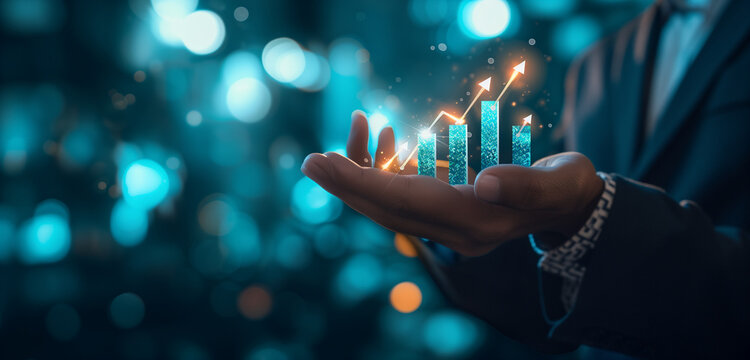 Technologie und Finanzen, futuristisch